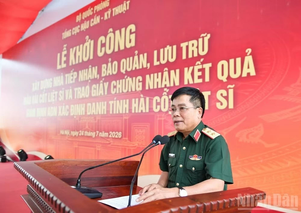 Khởi công xây dựng công trình nhà tiếp nhận, bảo quản, lưu trữ mẫu hài cốt liệt sĩ