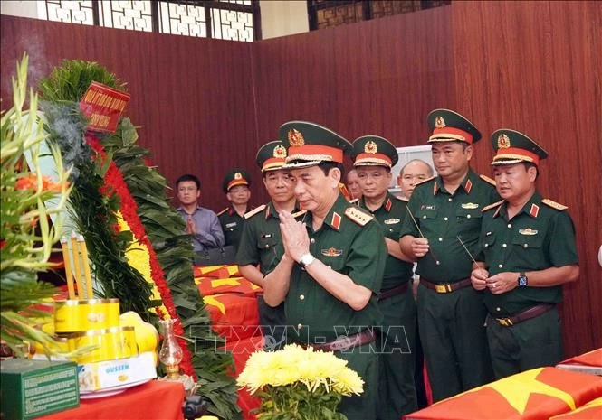 Đại tướng Phan Văn Giang tri ân các anh hùng, động viên lực lượng làm nhiệm vụ tìm kiếm, quy tập hài cốt liệt sĩ
