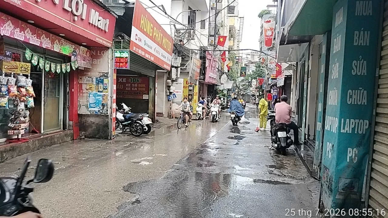 Sở Xây dựng Hà Nội thông tin về ngập úng sau trận mưa lớn rạng sáng 25/7