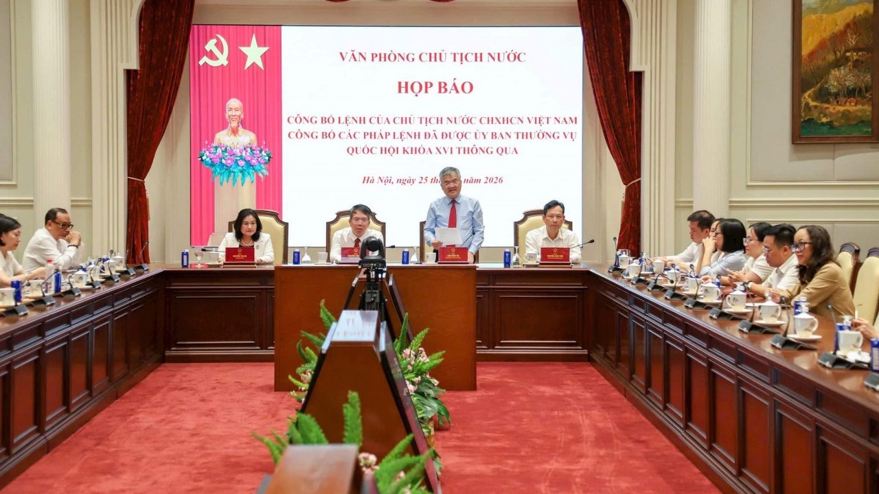 Họp báo công bố Lệnh của Chủ tịch nước về 3 Pháp lệnh