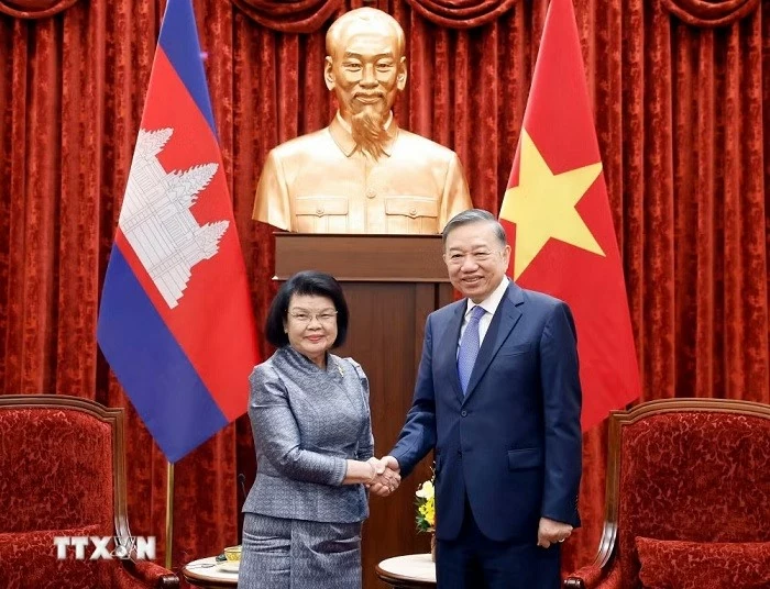 Tổng Bí thư, Chủ tịch nước Tô Lâm tiếp Chủ tịch Quốc hội Campuchia