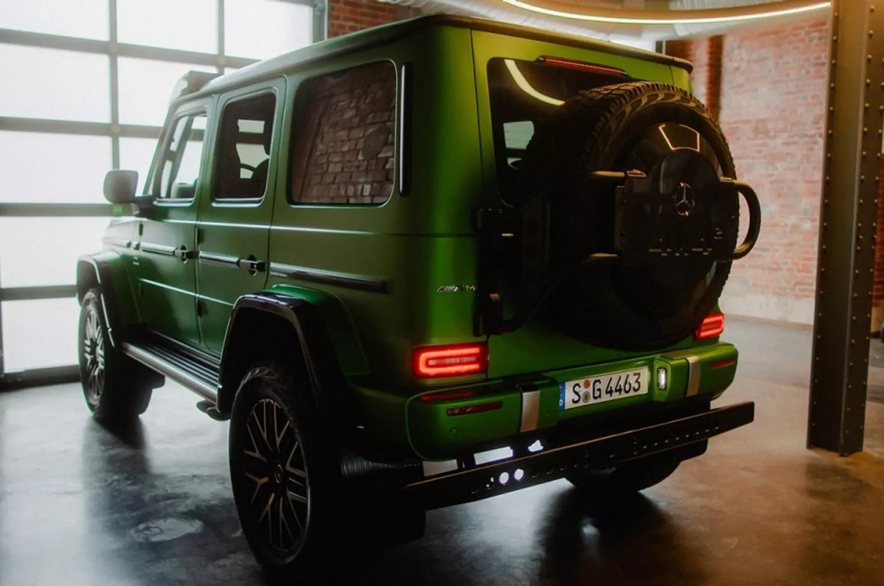 Mercedes-AMG G63 4x4² được cải thiện cả chiều cao gầm lẫn khả năng lội nước. (Ảnh: Carscoops)