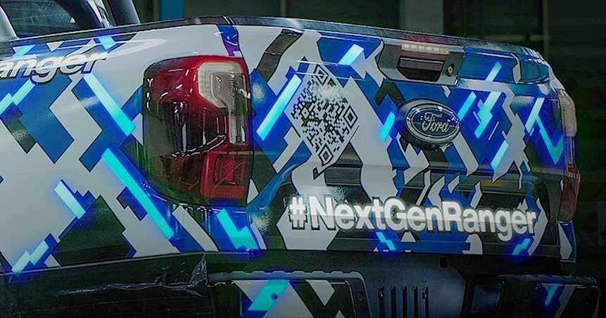 Ford Ranger 2023 lộ ảnh chạy thử