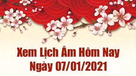 Lịch âm 7/1 - Xem âm lịch hôm nay thứ 5 ngày 7/1/2021 - Lịch vạn niên 7/1/2021 Lịch âm 7/1 - Xem âm lịch hôm nay thứ 5 ngày 7/1/2021 - Lịch vạn niên 7/1/2021