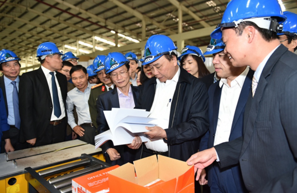 thu tuong luu y nha may giay o tuyen quang giu gin nguon nuoc song lo