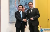 gian hang viet nam noi bat o hoi cho trien lam hang dau tai duc