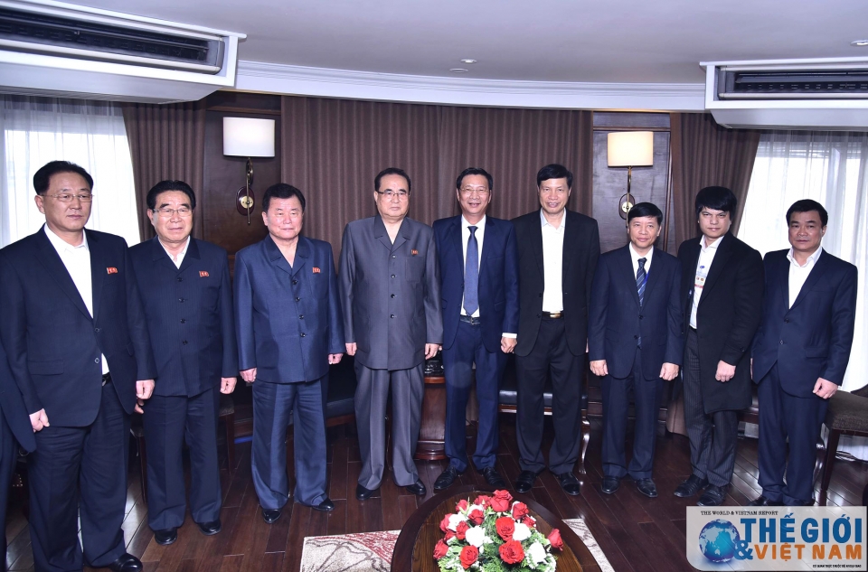 hinh anh doan dai bieu cap cao trieu tien tham vinh ha long