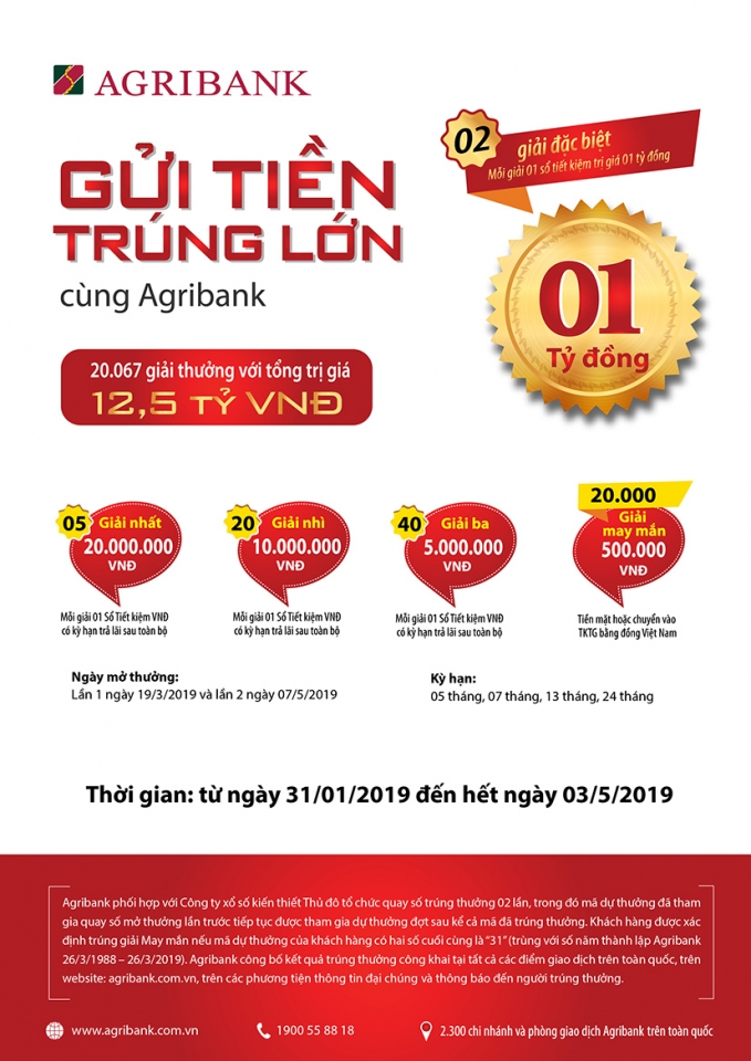 gui tien trung lon cung agribank mon qua xuan nhan len niem vui dau nam ky hoi 2019
