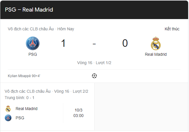 Link xem trực tiếp PSG vs Real Madrid 3h00 ngày 16/2 lượt đi vòng 1/8 Cúp C1 Link xem trực tiếp PSG vs Real Madrid 3h00 ngày 16/2 lượt đi vòng 1/8 Cúp C1