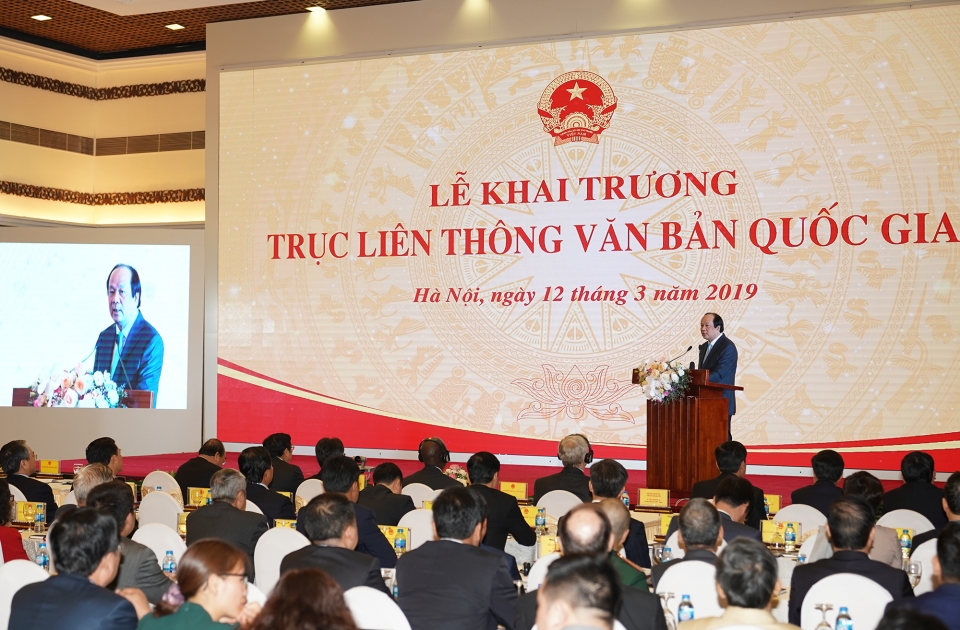 thu tuong nguyen xuan phuc khai truong truc lien thong van ban quoc gia