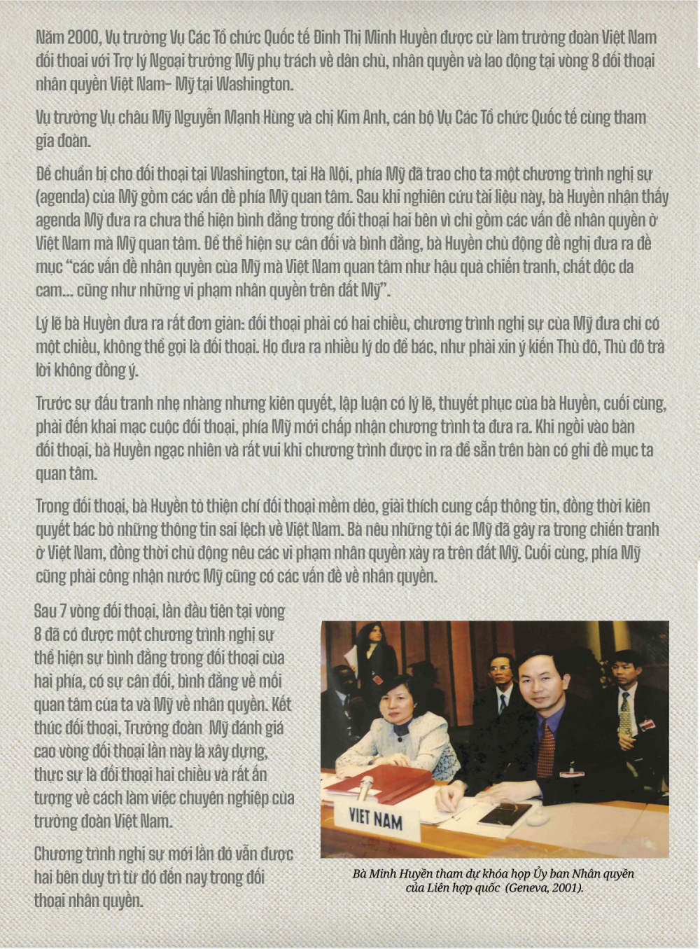 ĐẠI SỨ KỂ CHUYỆN. Những cuộc đấu trí của ông Nguyễn Cơ Thạch ở Liên hợp quốc và kỷ niệm về chiếc tất thủng lỗ