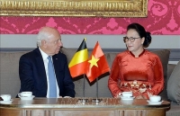 Chủ tịch Quốc hội Nguyễn Thị Kim Ngân hội kiến Chủ tịch Thượng viện Vương quốc Bỉ