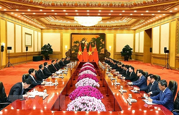 Thủ tướng Nguyễn Xuân Phúc hội kiến Chủ tịch Trung Quốc Tập Cận Bình thu tuong nguyen xuan phuc hoi kien chu tich trung quoc tap can binh