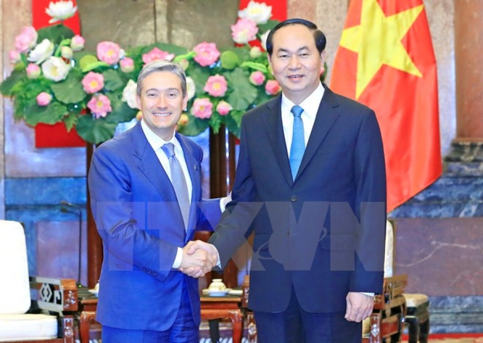 Chủ tịch nước Trần Đại Quang tiếp Bộ trưởng Thương mại quốc tế Canada chu tich nuoc tran dai quang tiep bo truong thuong mai quoc te canada