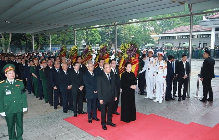 cu hanh trong the le quoc tang nguyen chu tich nuoc le duc anh