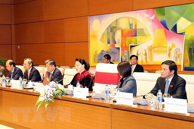 chu tich quoc hoi nguyen thi kim ngan hoi dam voi chu tich thuong vien bhutan