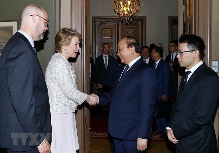 thu tuong nguyen xuan phuc tiep lanh dao mo t so tap doan kinh te lo n cu a thu y die n