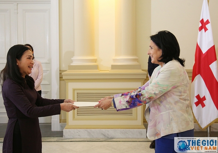 dai su nguyen thi hong oanh trinh thu uy nhiem len tong thong georgia