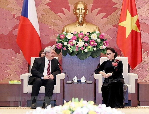 Chủ tịch Quốc hội Nguyễn Thị Kim Ngân tiếp Phó Chủ tịch Hạ viện Séc chu tich quoc hoi nguyen thi kim ngan tiep pho chu tich ha vien sec