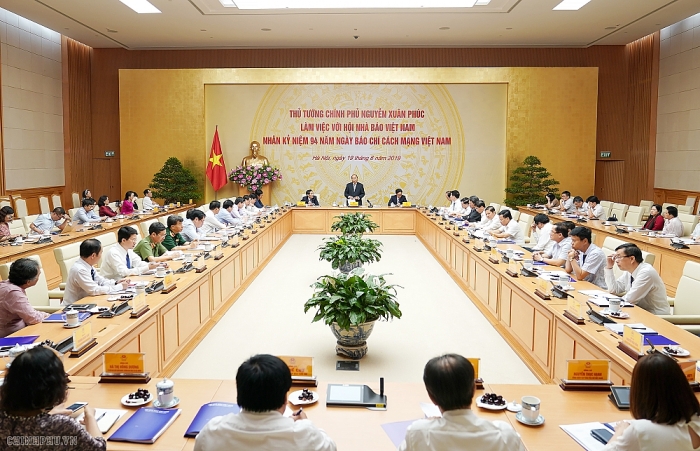 thu tuong nguyen xuan phuc lam viec voi hoi nha bao viet nam