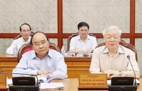 tong bi thu chu tich nuoc nguyen phu trong chu tri phien hop ve chong tham nhung