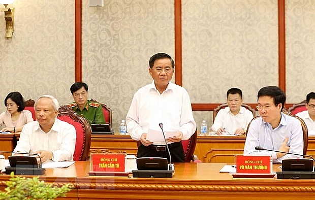 tong bi thu chu tich nuoc nguyen phu trong chu tri phien hop ve chong tham nhung