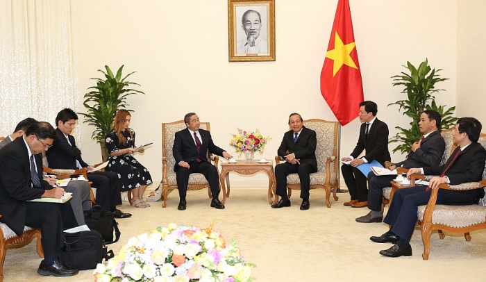 pho thu tuong truong hoa binh tiep quoc vu khanh bo noi vu va truyen thong nhat ban