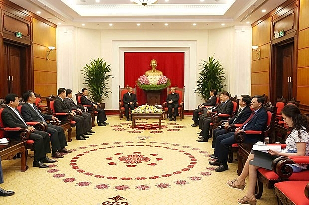 thuong truc ban bi thu tiep doan dai bieu dang nhan dan cach mang lao