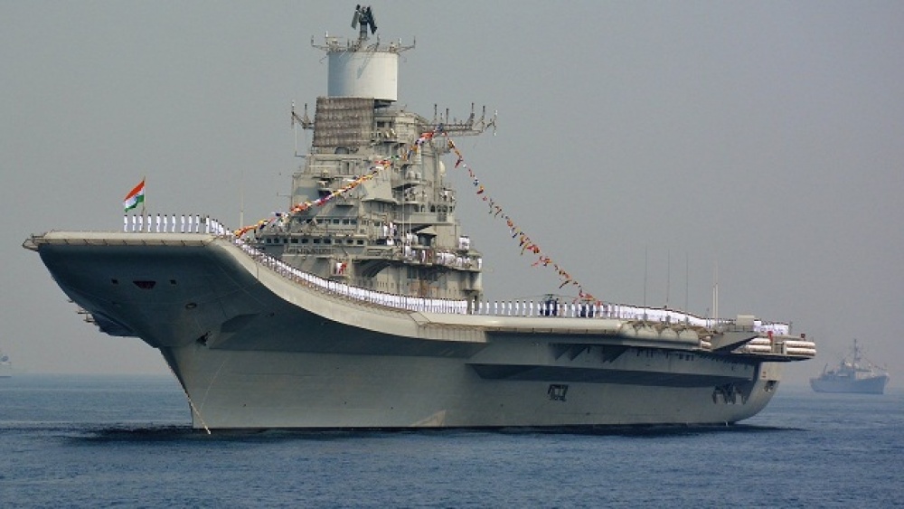 Tàu sân bay INS Vikramaditya của Ấn Độ. (Nguồn: AFP) tuong quan luc luong an do trung quoc pakistan