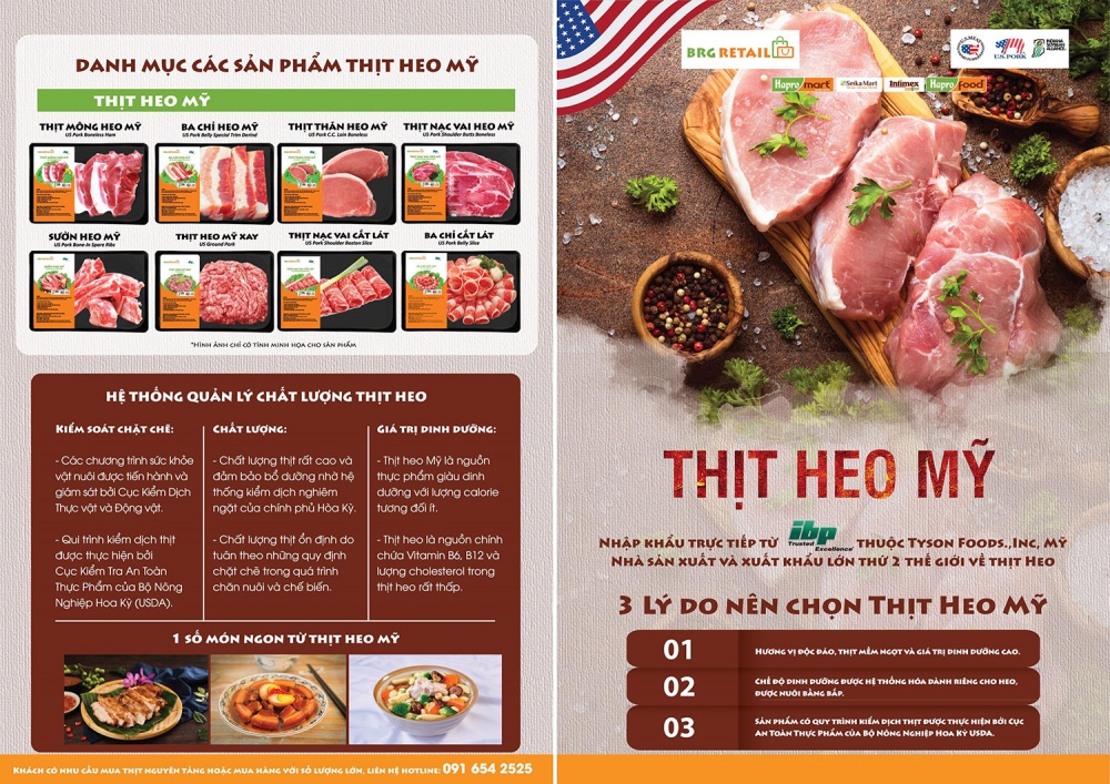 brg retail truc tiep nhap khau va trien khai tuan le thit heo my tai he thong sieu thi brg mart 1