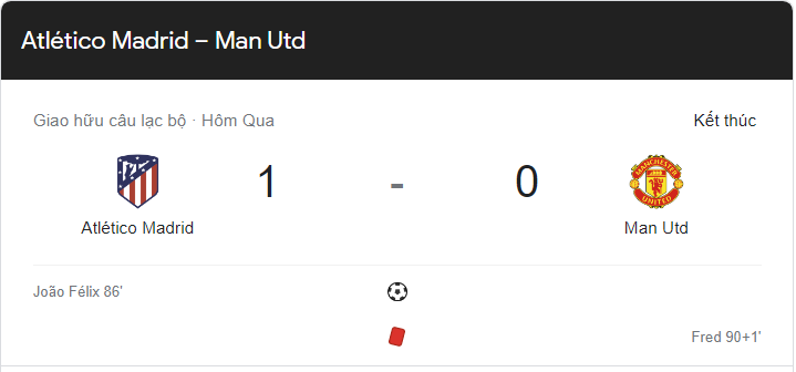 Link xem trực tiếp MU vs Atletico Madrid (18h45 ngày 30/7) giao hữu quốc tế 2022 tại Na Uy