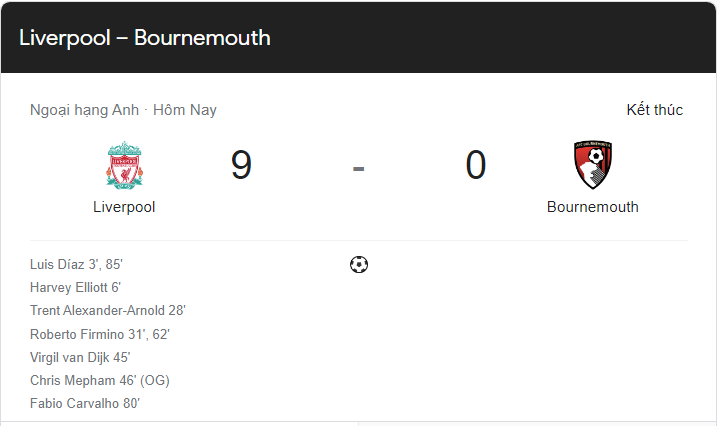 Link xem trực tiếp Liverpool vs Bournemouth (21h00 ngày 27/8) vòng 4 Ngoại hạng Anh Link xem trực tiếp Liverpool vs Bournemouth (21h00 ngày 27/8) vòng 4 Ngoại hạng Anh