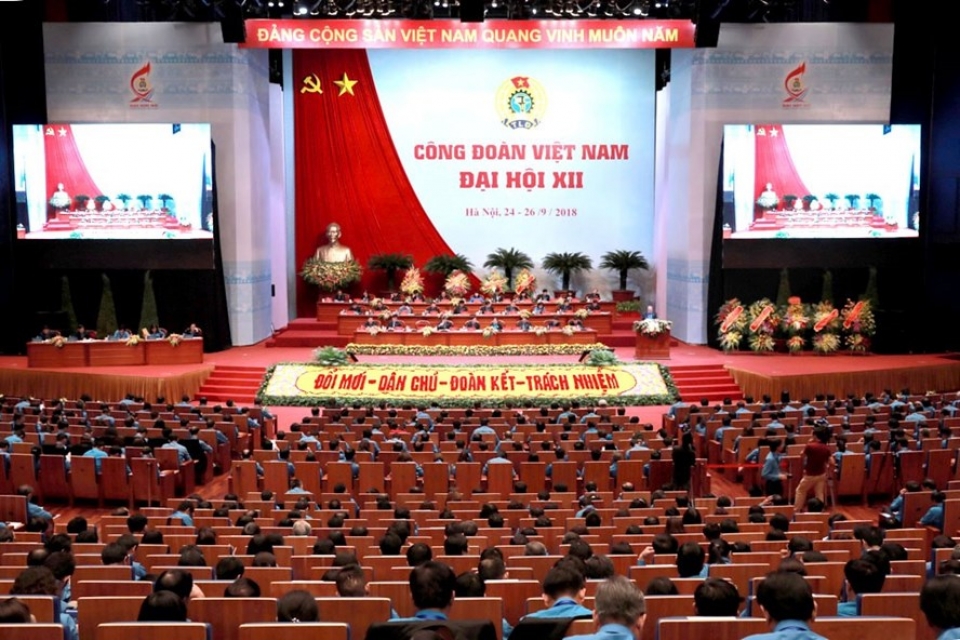 dai hoi cong doan viet nam lan thu xii khai mac