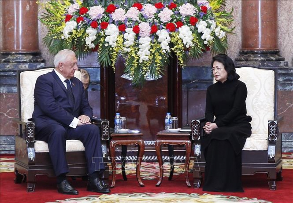 Quyền Chủ tịch nước Đặng Thị Ngọc Thịnh tiếp Chủ tịch Thượng viện Belarus quyen chu tich nuoc dang thi ngoc thinh tiep chu tich thuong vien belarus