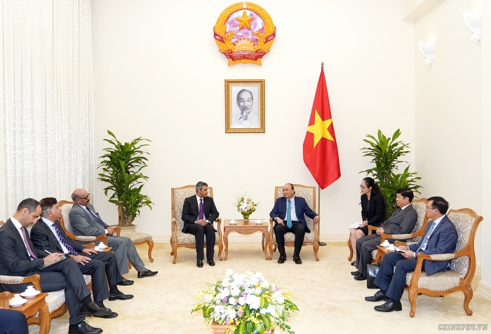 Thủ tướng Nguyễn Xuân Phúc tiếp Bộ trưởng Dầu mỏ kiêm Điện lực và Nước Kuwait thu tuong nguyen xuan phuc tiep bo truong dau mo kiem dien luc va nuoc kuwait