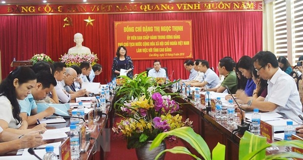 Phó Chủ tịch nước đến thăm và làm việc tại tỉnh Cao Bằng pho chu tich nuoc den tham va lam viec tai tinh cao bang