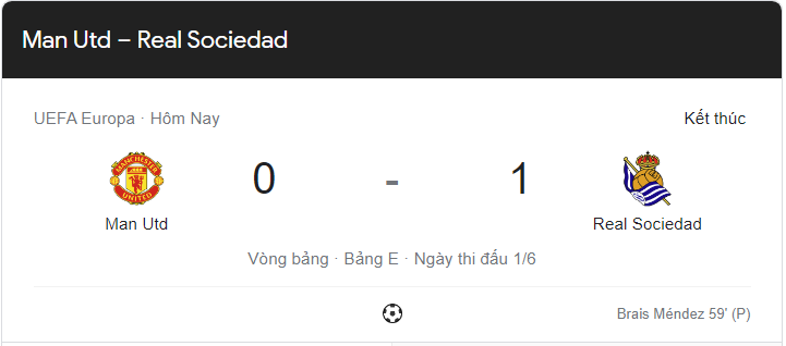 Link xem trực tiếp MU vs Real Sociedad (2h00 ngày 9/9) tại vòng bảng Europa League Link xem trực tiếp MU vs Real Sociedad (2h00 ngày 9/9) tại vòng bảng Europa League