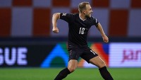 Highlights bóng đá: Siêu phẩm sút xa của tiền vệ Christian Eriksen tại bảng A1 Nations League