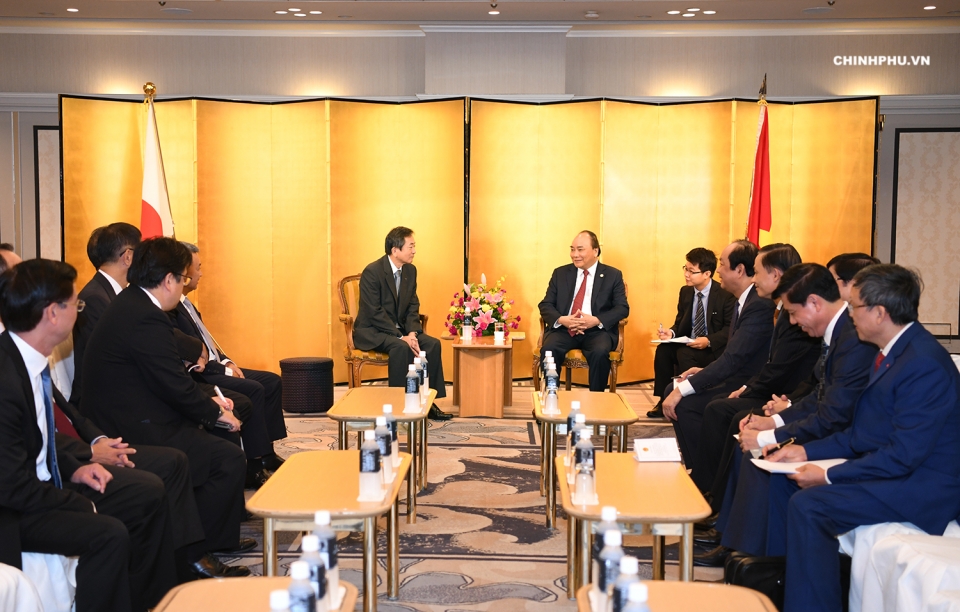 thu tuong nguyen xuan phuc tiep mot so doanh nghiep nhat ban