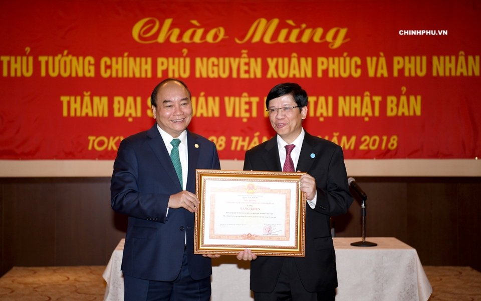 thu tuong nguyen xuan phuc gap go cong dong nguoi viet tai nhat ban