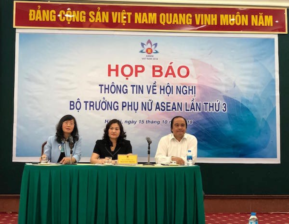 150 dai bieu tham gia hoi nghi bo truong phu nu asean tai ha noi
