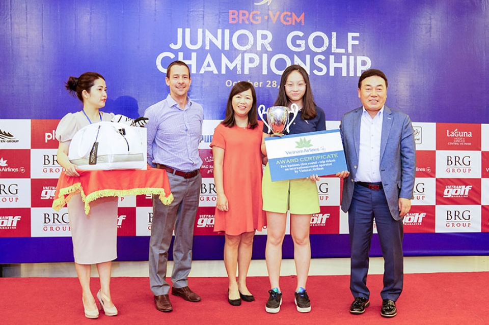 giai tre brg vgm junior championship 2018 them co hoi co sat cho cac golfer tre viet nam
