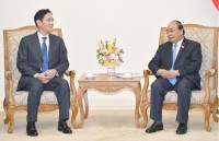 Thủ tướng Nguyễn Xuân Phúc tiếp Phó Chủ tịch Tập đoàn Samsung