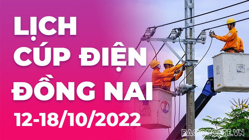 Lịch cúp điện hôm nay tại Đồng Nai