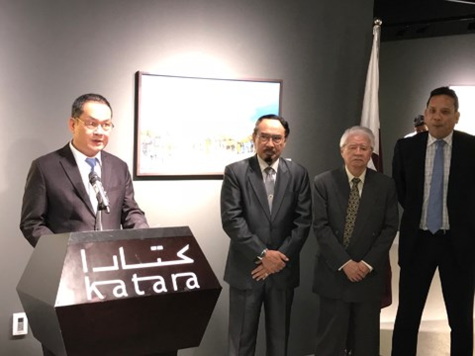 khai mac trien lam tranh phong canh viet nam tai qatar