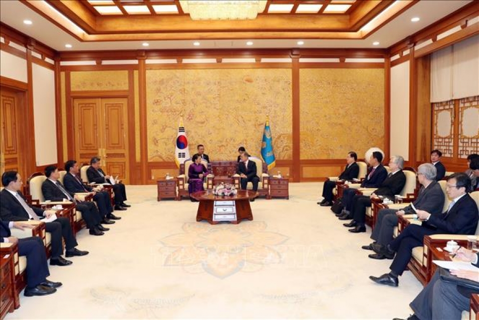 chu tich quoc hoi nguyen thi kim ngan hoi kien tong thong han quoc