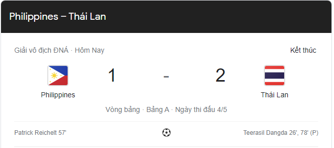 Link xem trực tiếp Philippines vs Thái Lan AFF Cup 16h30 ngày 14/12: Quyết định tấm vé bảng A
