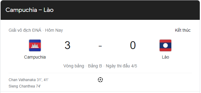 Link xem trực tiếp Lào vs Campuchia AFF Cup 16h30 ngày 15/12