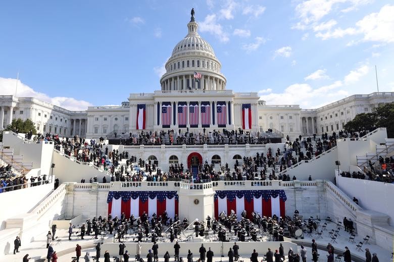 Toàn cảnh Điện Capitol trong lễ nhậm chức.