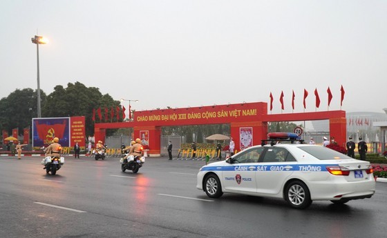 Công tác an ninh được thắt chặt, đảm bảo an toàn cho Đại hội XIII của Đảng